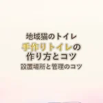 地域猫のトイレ手作りトイレの作り方とコツ設置場所と管理のコツ