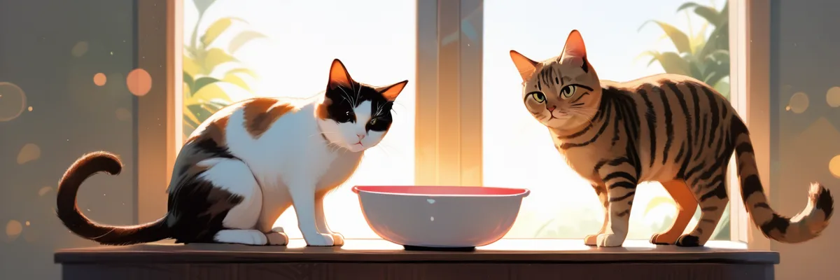 多頭飼いでは誰がどれだけ食べたかが把握しづらいのイメージ