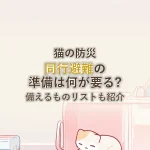 猫の防災同行避難の準備は何が要る?備えるものリストも紹介
