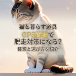 猫と暮らす道具GPS首輪で脱走対策になる?種類と選び方を紹介