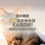 猫の健康疥癬のかゆみはどんな症状?保護時の注意点を紹介